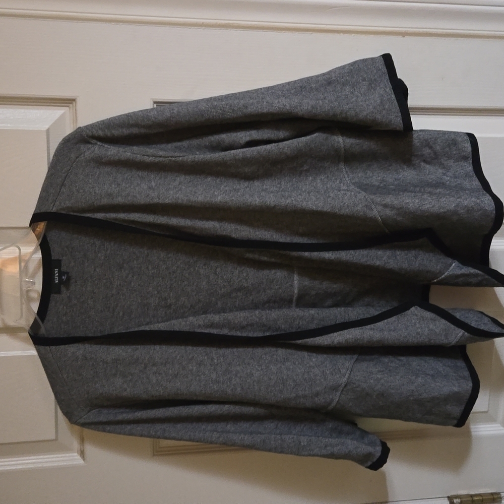 GUC lightweight open front blazer/cardigan. Asymmetrical drape
